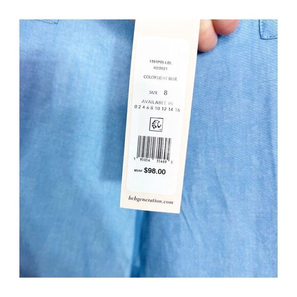 BCBGENERATION WIDE-LEG CROPPED PANT Womens 8 New - Picture 8 of 11